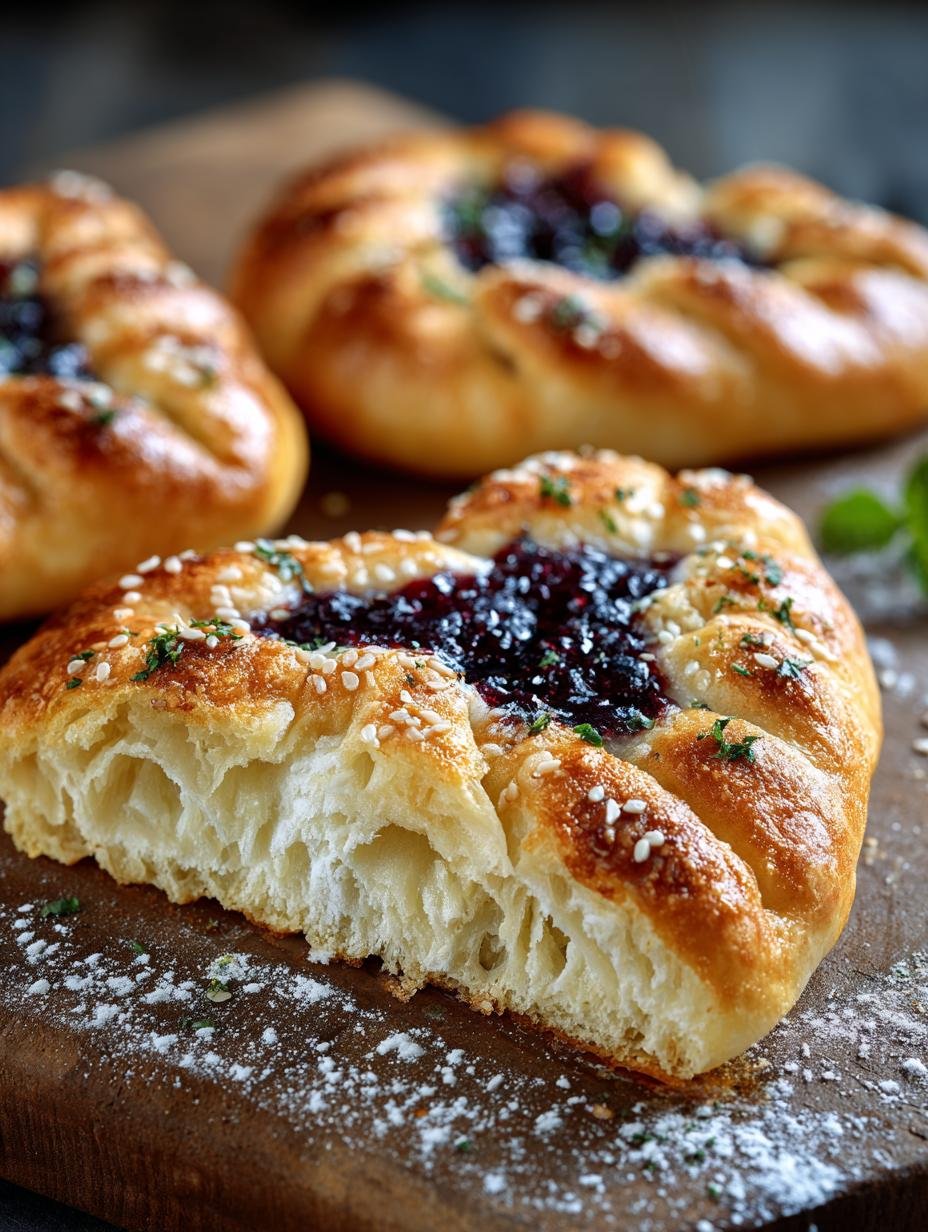 Irresistible Ekmak Syrian Bread with Blackberry Filling - Ekmak Syrian Bread - additional detail