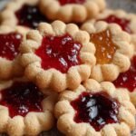 Flower Jam Thumbprint Cookies
