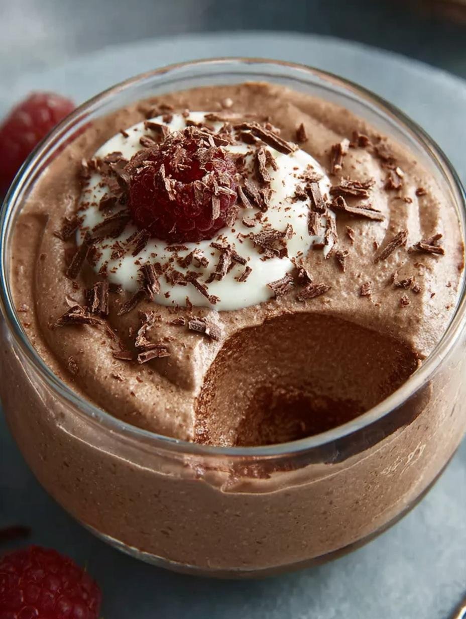 Decadent Greek Yogurt Chocolate Mousse Recipe - Greek Yogurt Chocolate Mousse - additional detail