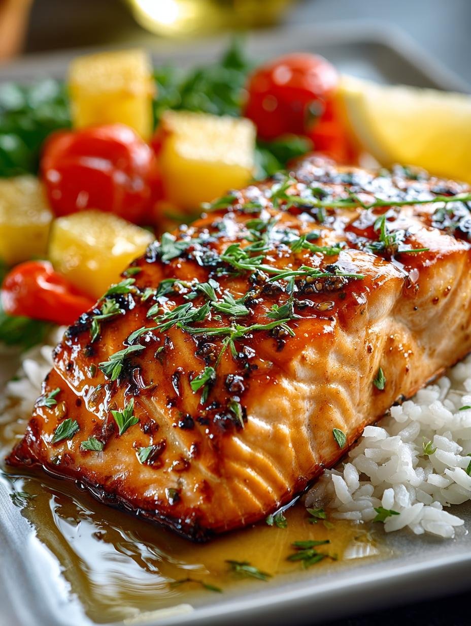 Honey Pineapple Salmon