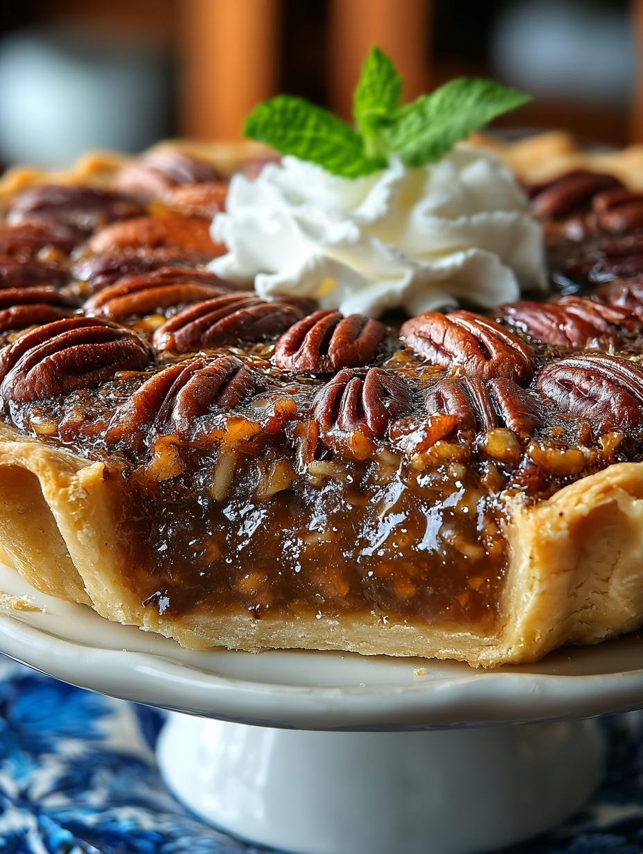 Irresistible Island Pecan Pie with Tropical Flavors - Island Pecan Pie - main visual representation