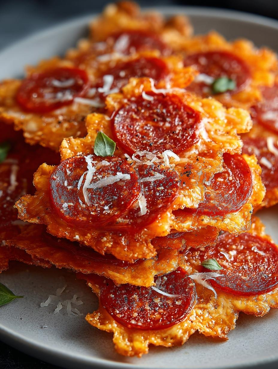 Keto Pepperoni Cheese Crisps: 5 Irresistible Bites - Keto Pepperoni Cheese Crisps - additional detail