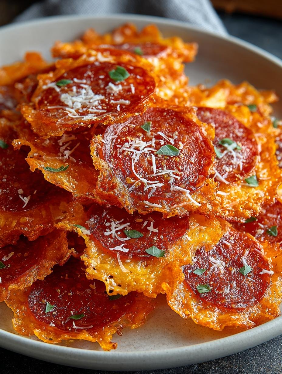 Keto Pepperoni Cheese Crisps: 5 Irresistible Bites