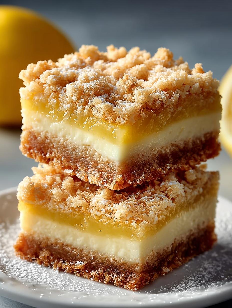 Delicious Lemon Crumb Bars: 16 Irresistible Squares - Lemon Crumb Bars - additional detail