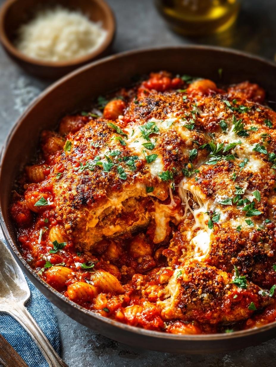 One Pot Chicken Parmesan: Easy Cheesy Family Favorite - One Pot Chicken Parmesan - main visual representation