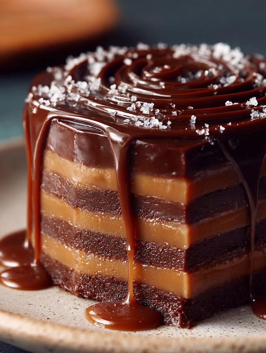 Salted Caramel Chocolate Fudge