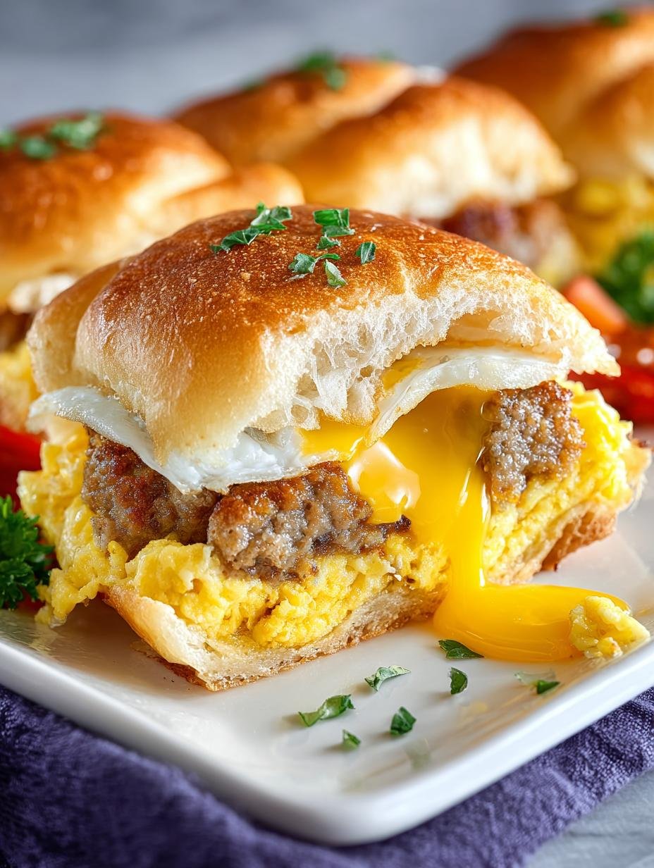 Sausage Egg Cheese Breakfast Sliders That Wow Your Tastebuds - Sausage Egg Cheese Breakfast - main visual representation