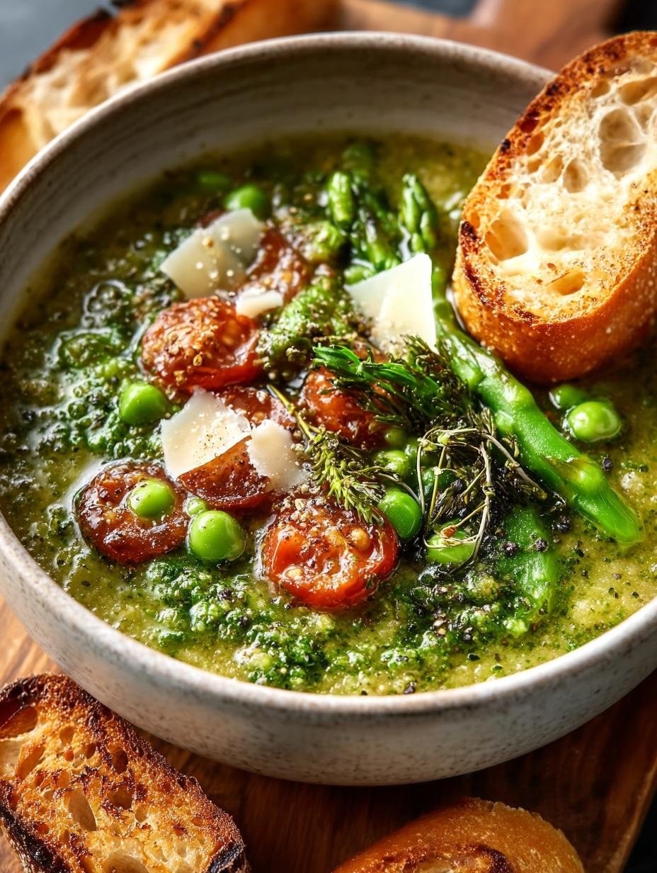 Spring Pistou Soup: A Fresh Delight for Springtime - Spring Pistou Soup - main visual representation