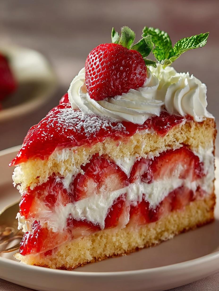 Strawberries Cream Cake: 10 Irresistible Layers of Delight - Strawberries Cream Cake - main visual representation