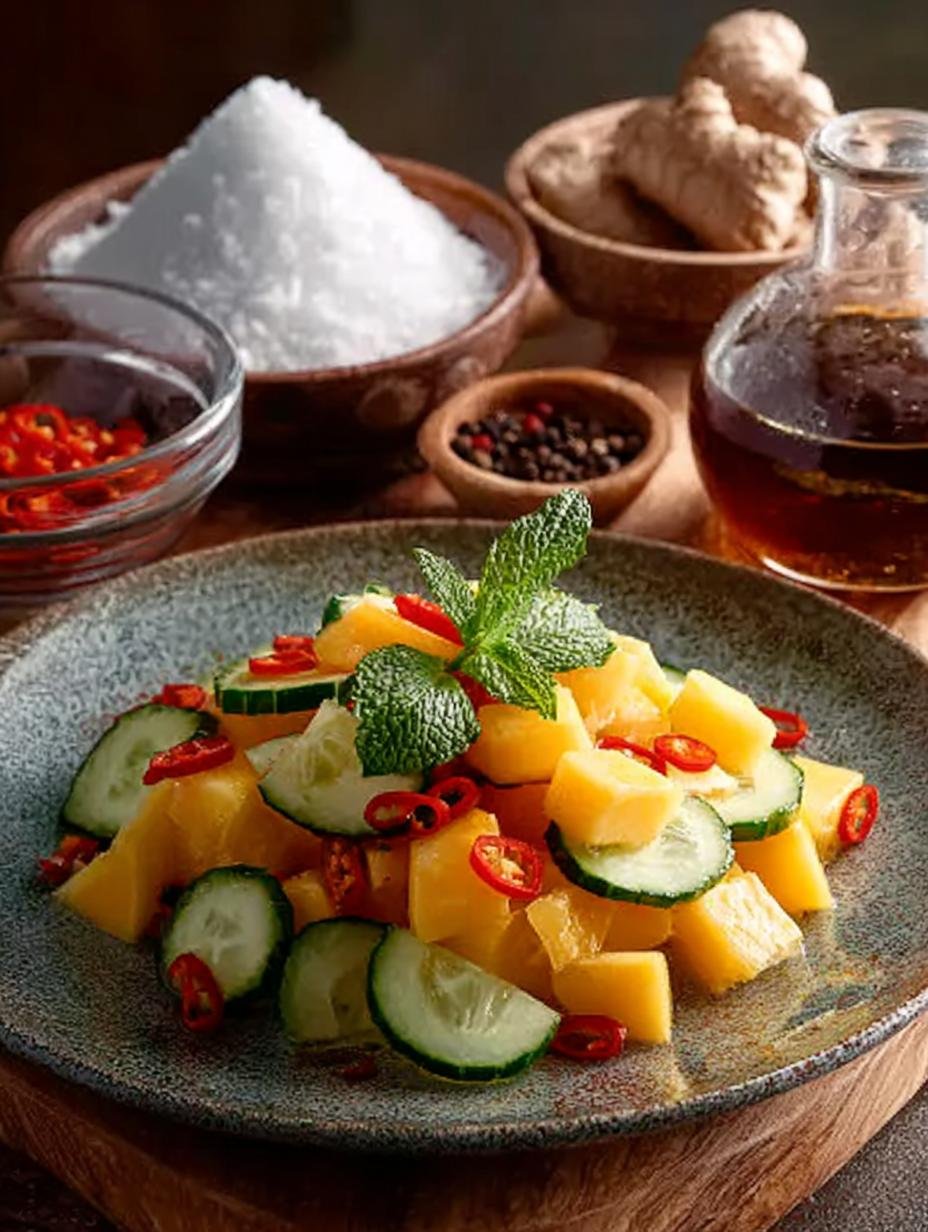Delicious Thai Mango Cucumber Salad for Summer Bliss - Thai Mango Cucumber Salad - additional detail