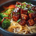 Vegan Teriyaki Noodle Bowl