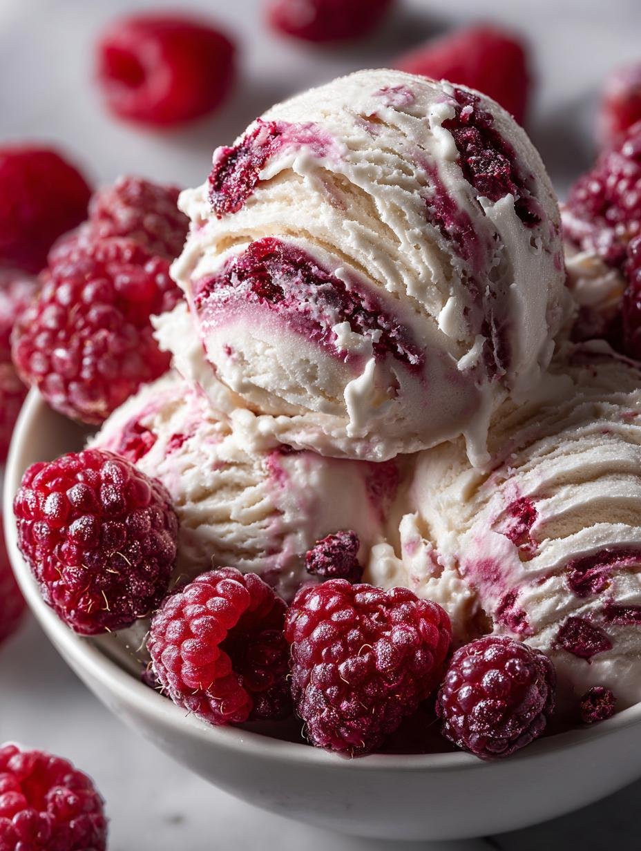 Delicious White Chocolate Raspberry Protein Ice Cream Recipe - White Chocolate Raspberry Protein - main visual representation