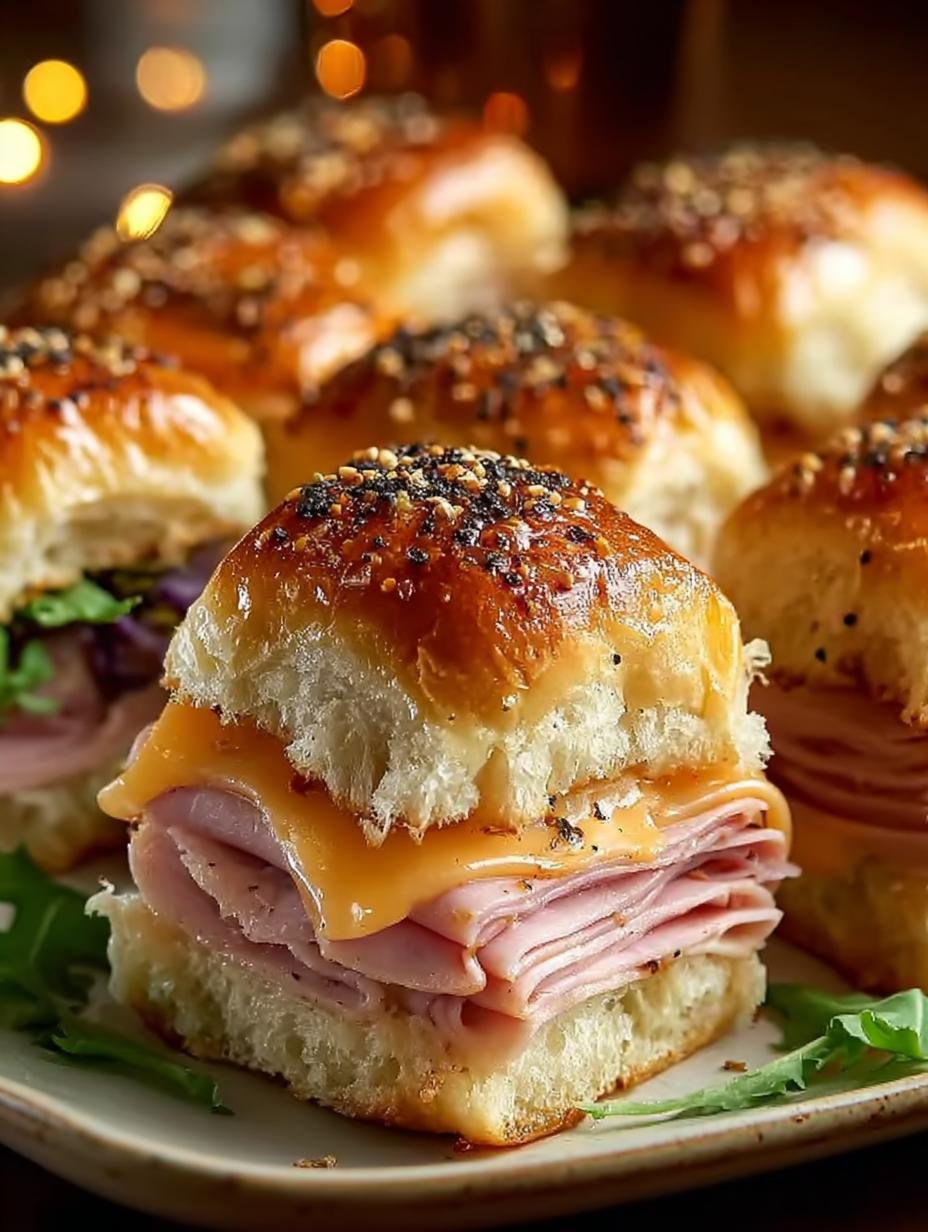 Baked Ham Cheese Sliders: 12 Melty, Buttery Delights - Baked Ham Cheese Sliders - additional detail