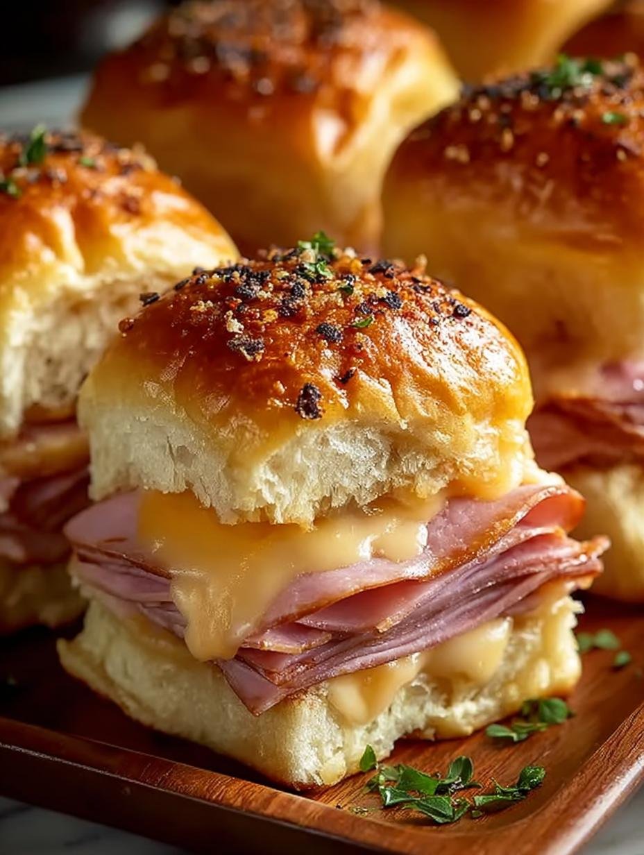 Baked Ham Cheese Sliders: 12 Melty, Buttery Delights