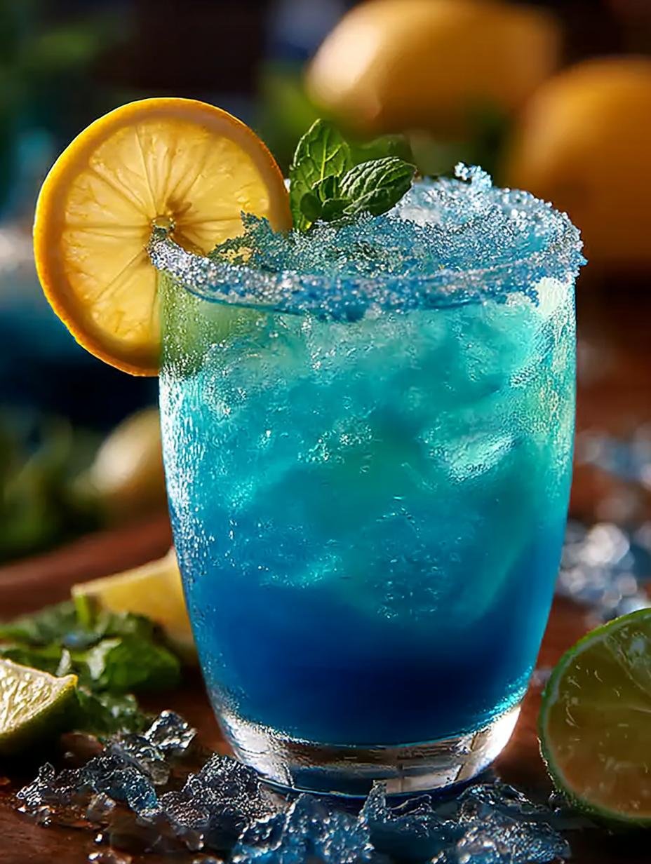 Blue Lagoon Mocktail