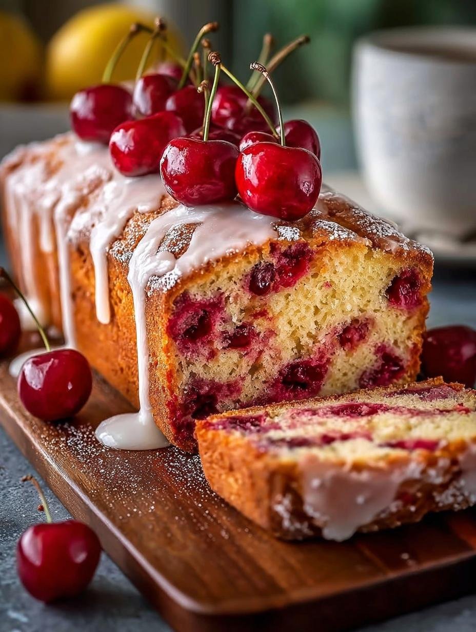 Indulge in Cherry Garcia Loaf Cake: A Rich Delight