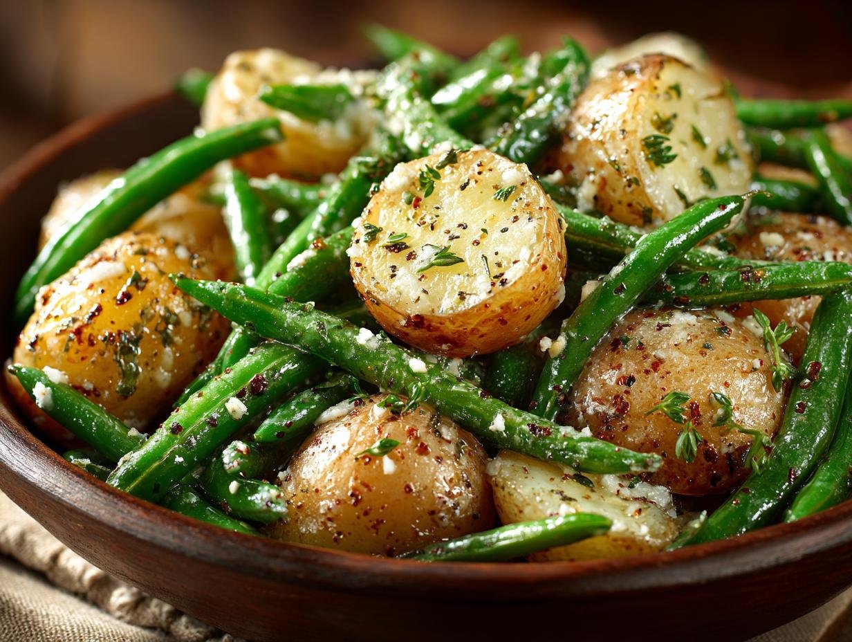 Delicious Creamy Green Bean Potato Salad Recipe