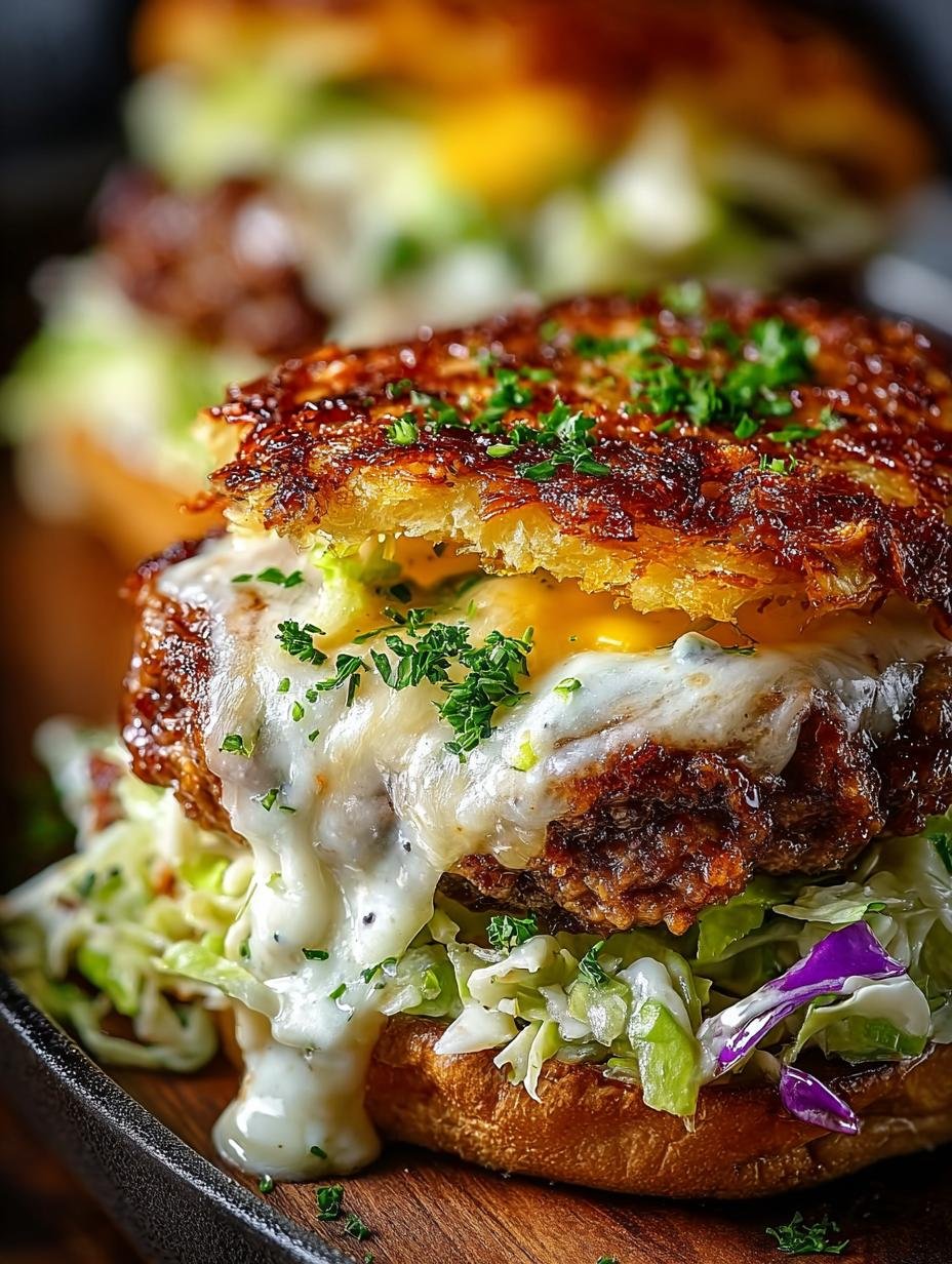 Delicious Crispy Cabbage Burger Recipe You'll Love - Crispy Cabbage Burger - main visual representation