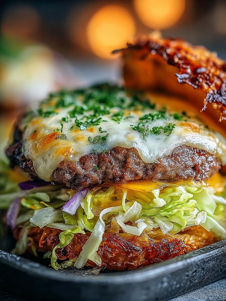 Delicious Crispy Cabbage Burger Recipe You'll Love - Crispy Cabbage Burger - additional detail