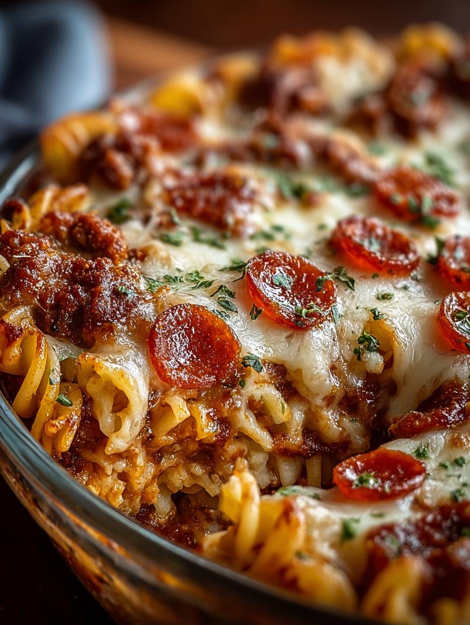 Crockpot Pizza Casserole