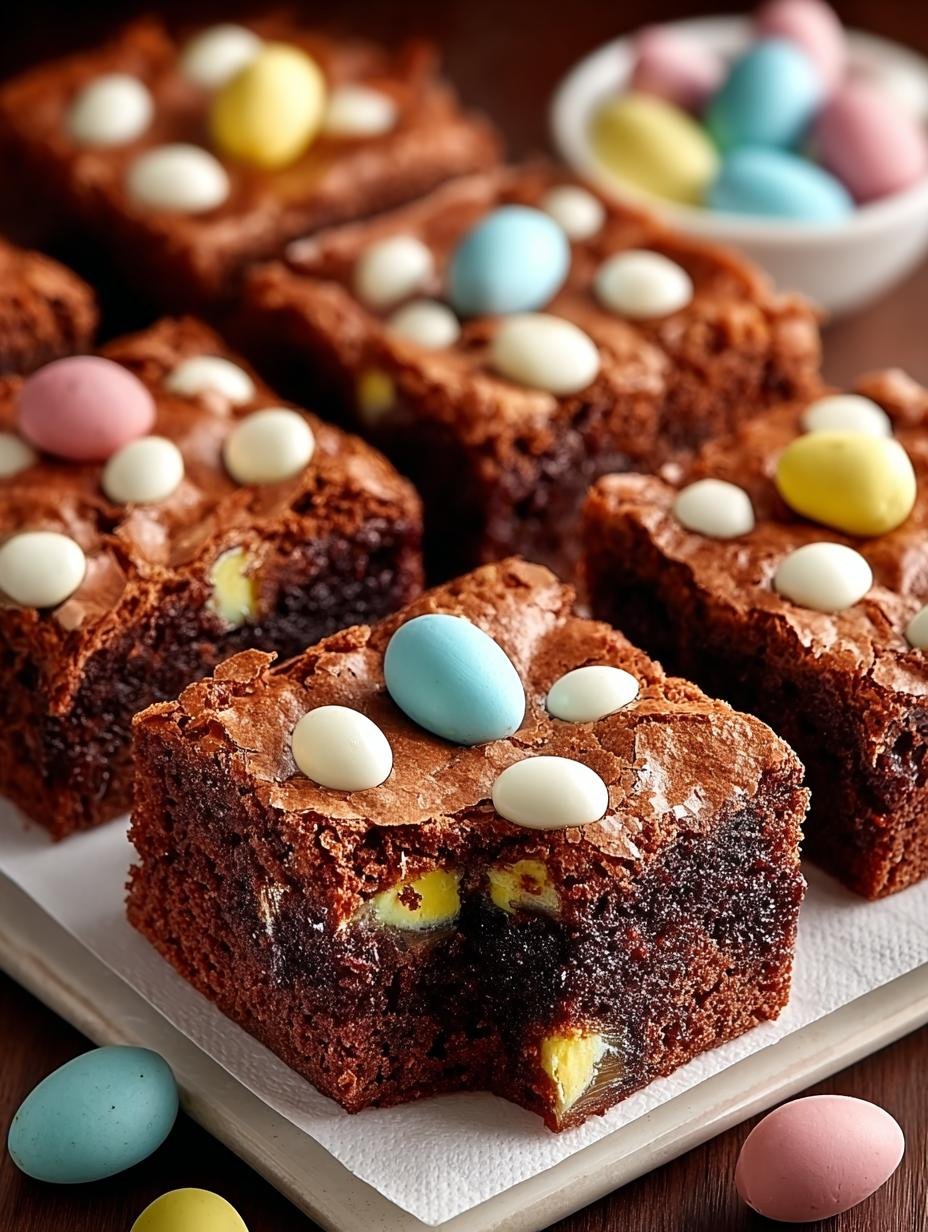 Easter Mini Egg Brownies: 16 Irresistible Treats for Spring - Easter Mini Egg Brownies - additional detail