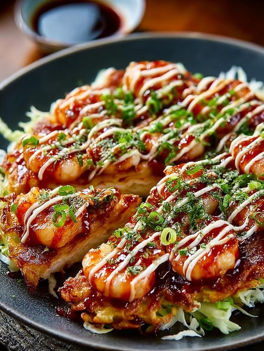Japanese Shrimp Okonomiyaki: 10 Irresistible Tips - Japanese Shrimp Okonomiyaki - main visual representation