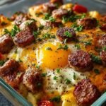 Keto Sausage Egg Breakfast