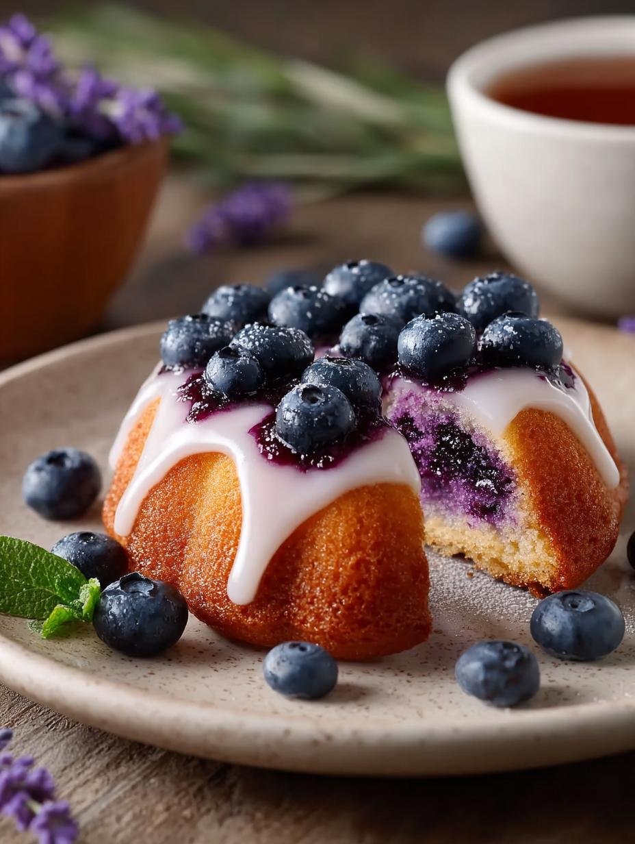 Irresistible Lavender Blueberry Tea Cakes to Savor - Lavender Blueberry Tea Cakes - additional detail