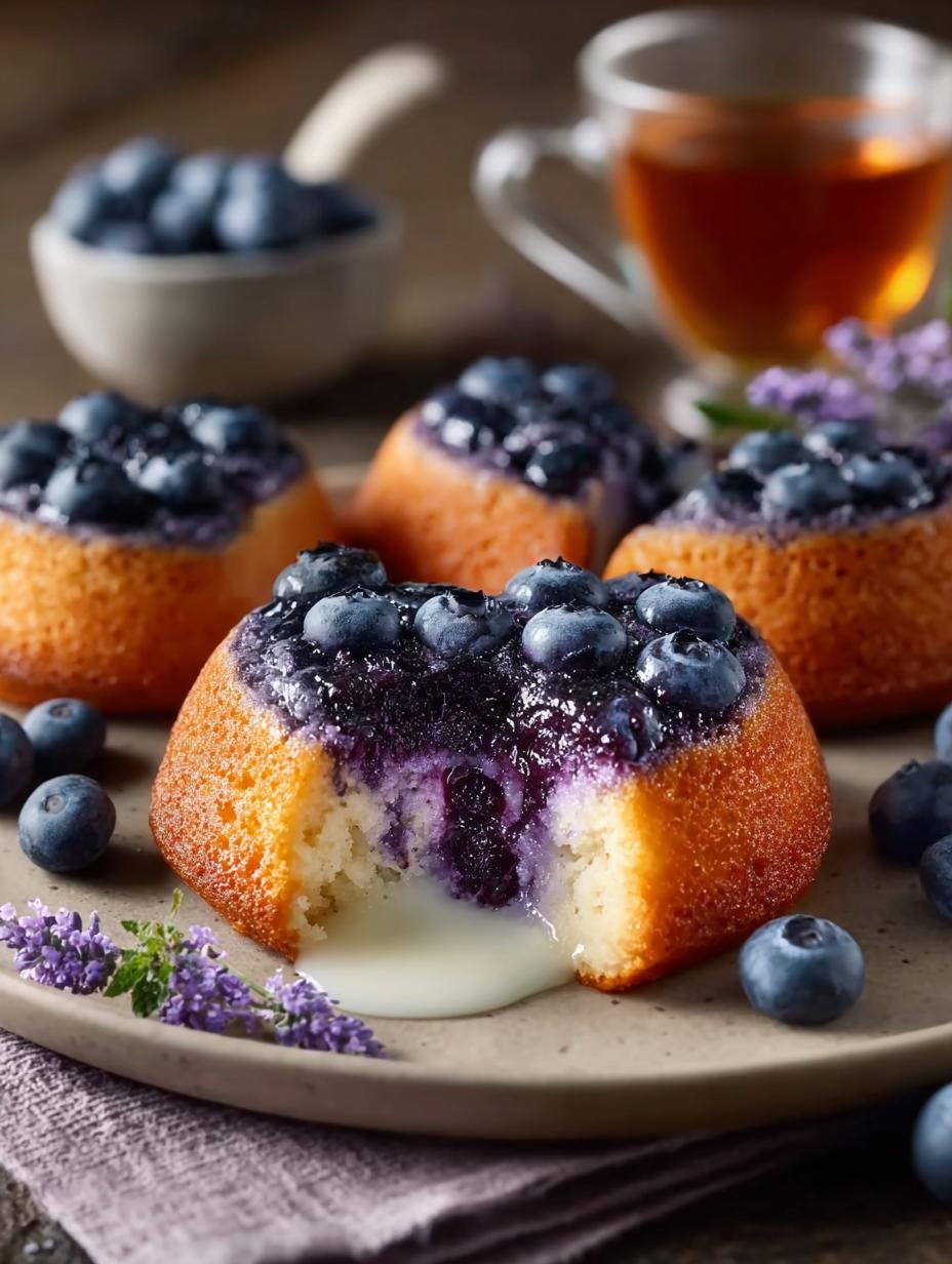 Irresistible Lavender Blueberry Tea Cakes to Savor