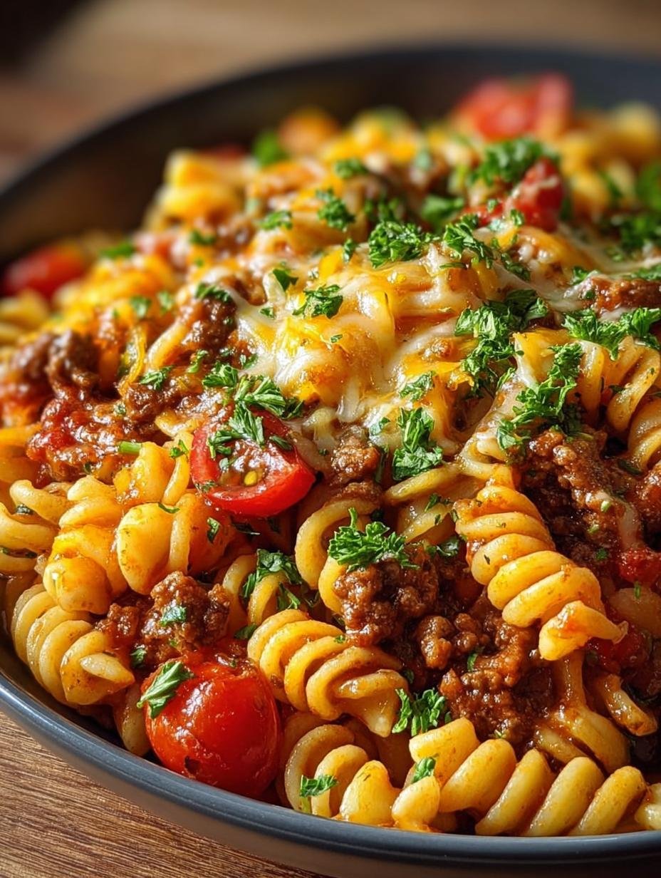 One Pot Taco Pasta: 7 Steps to a Cheesy Delight