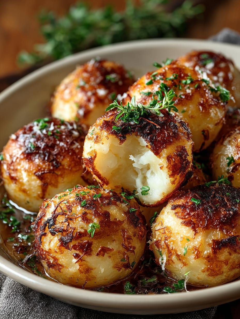 Delicious Parmesan Garlic Potato Balls Recipe