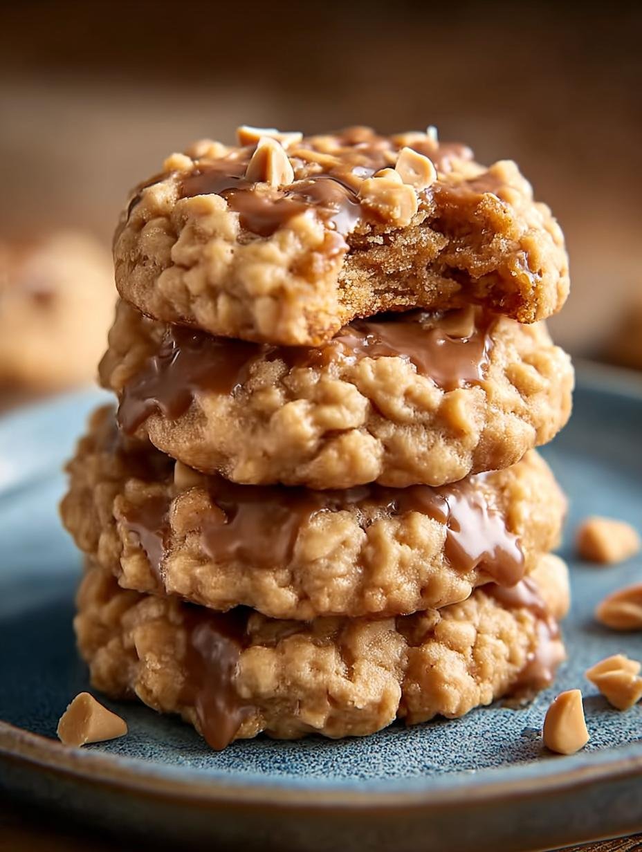 Delicious Peanut Butter Bake Cookies served with a glass of milk