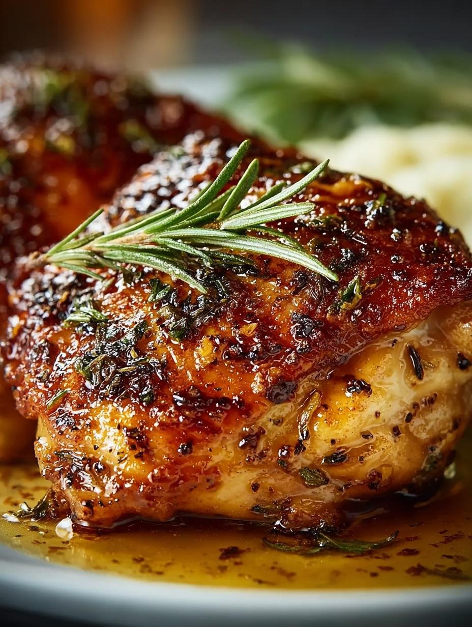 Perfectly Juicy Chicken Thigh with Crispy Skin and Flavor