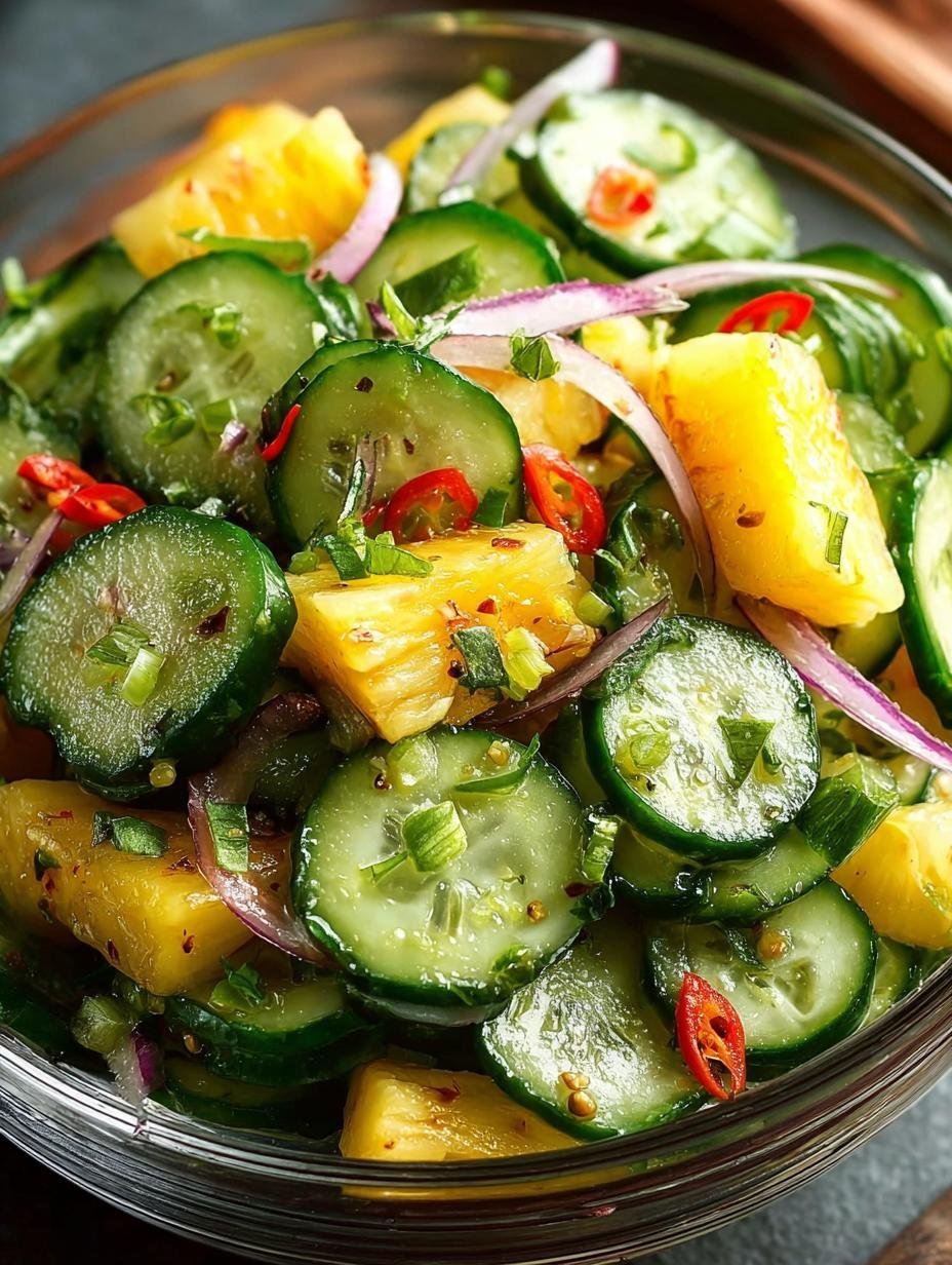 Pineapple Cucumber Salad: 7 Refreshing Summer Recipes - Pineapple Cucumber Salad - additional detail