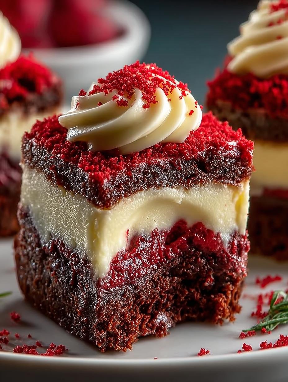 Red Velvet Brownie Bites: 16 Irresistible Treats - Red Velvet Brownie Bites - additional detail