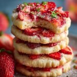 Strawberry Shortbread Cookies Deliciously